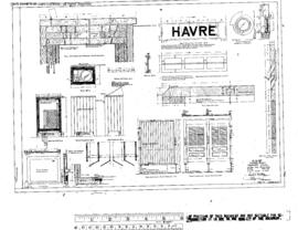 Great Northern Engineering Drawing, Depot at Havre, Montana, 1909