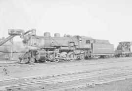 Northern Pacific steam locomotive 1699 at Tacoma, Washington, circa 1950.