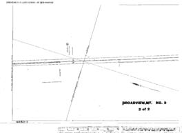 Plat Map of Great Northern Facilities at Broadview, Montana, 1953
