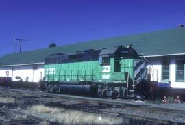 Burlington Northern 2089 at Bellingham, Washington in 1987.