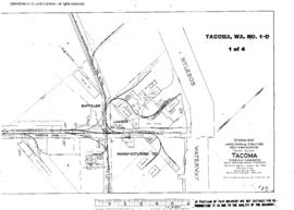 Plat Map of Northern Pacific Facilities at Tacoma, Washington, 1923