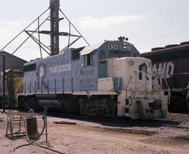 Chicago, Rock Island & Pacific Railroad diesel locomotive 4346 at Amarillo, Texas on June 21,...