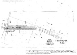 Plat Map of Northern Pacific Facilities at Minnick, Washington, 1913