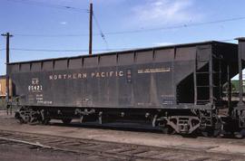 Northern Pacific gondola car number 85421, at Denver, Colorado, in 1972.