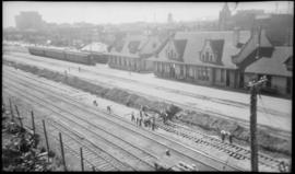 Northern Pacific station at Billings, Montana, circa 1950.