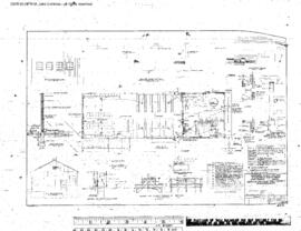 Northern Pacific Engineering Drawing, Service Building for Carmen at Parkwater, Washington, 1949