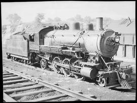 Northern Pacific steam locomotive 2360 at Minneapolis, Minnesota, circa 1946.