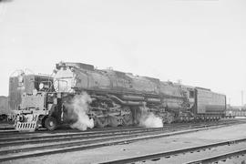 Union Pacific Railroad steam locomotive number 4024, circa 1950.