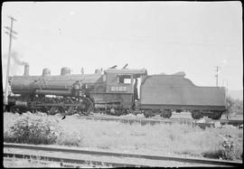 Northern Pacific steam locomotive 2127 at Whitehall, Montana, in 1934.