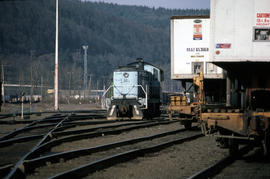 Portland Terminal Railroad diesel locomotive 36 at Portland, Oregon in 1984.