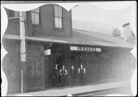 Northern Pacific employees at Lester, Washington, circa 1910.