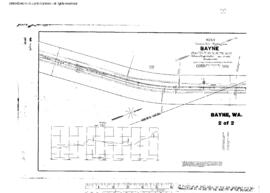 Plat Map of Northern Pacific Facilities at Bayne, Washington, 1912