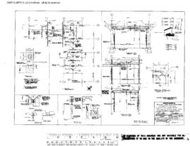 Northern Pacific Engineering Drawing, Locomotive Wheel Shop at Livingston, Montana, 1973