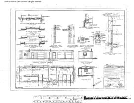 Great Northern Engineering Drawing, Signal Maintainer's and Motor Car House at Frazer, Montana, 1957