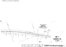 Plat Map of Great Northern Facilities at Elmira, Idaho, 1966
