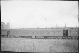 Northern Pacific Railroad Coach at Butte, Montana, circa 1917.