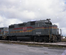 Louisville and Nashville Railroad diesel locomotive 6054, circa 1985.