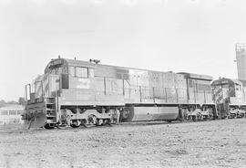 Burlington Northern diesel locomotive 5711 at Tacoma, Washington in 1973.