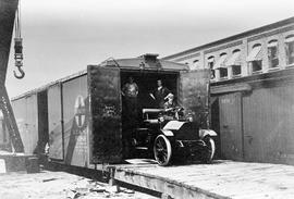 Atchison, Topeka & Santa Fe Railway box car 9089, circa 1925.