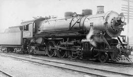 Northern Pacific steam locomotive number 2258 at Seattle, Washington, in 1925.