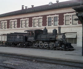 Denver & Rio Grande Western Railroad steam locomotive 223 at Salt Lake City, Utah on Septembe...