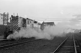 Canadian Pacific Railway diesel locomotive 8518 at Mission City, British Columbia in 1976.