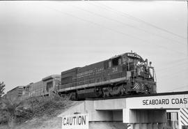 Seaboard Coast Line Railroad diesel locomotive 314 at Waycross, Georgia on July 3, 1978.