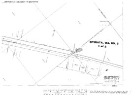 Plat Map of Great Northern Facilities at Ephrata, Washington, 1930