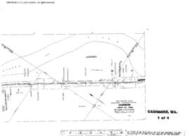 Plat Map of Great Northern Facilities at Cashmere, Washington, 1962