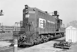 Penn Central Railroad diesel locomotive 5892 at Chicago, Illinois on August 28, 1972.