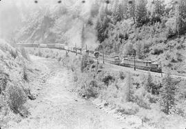 Chicago, Milwaukee, St. Paul & Pacific Railroad Company electric locomotive number E-73 at Av...