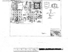 Northern Pacific Engineering Drawing, Water Tank, 100,000 Gallon and Ice House at Attalia, Washin...