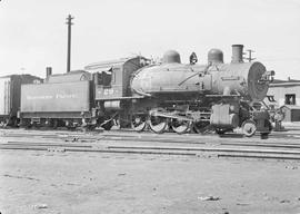 Northern Pacific steam locomotive 29 at Butte, Montana, in 1949.