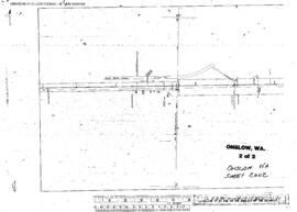 Plat Map of Northern Pacific Facilities at Onslow, Washington, 1923