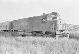 Southern Pacific Railroad diesel locomotive number 7116 at Auburn, Washington in 1970.