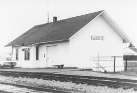 Great Northern Depot at Lignite, North Dakota, 1969