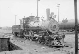 Northern Pacific steam locomotive 684 at Tacoma, Washington, in 1953.