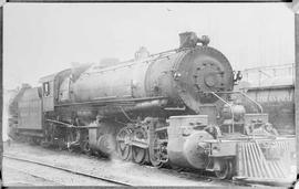 Northern Pacific steam locomotive 4013 at Lester, Washington, circa 1915.