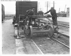 Great Northern Employee at Interbay, Washington in 1947.