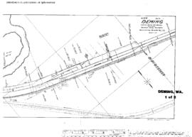 Plat Map of Northern Pacific Facilities at Deming, Washington, 1903