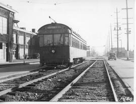 Seattle & Rainier Valley Railway Car 103 in Seattle, Washington, 1936