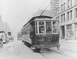 Seattle Electric Company Car 313, Seattle, Washington, circa 1905