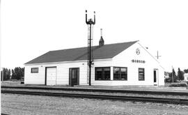 Great Northern Depot at Hobson, Montana, undated