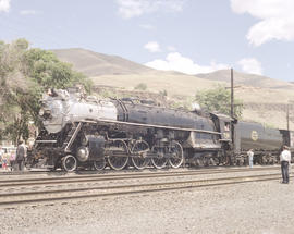 Spokane, Portland & Seattle Railway steam locomotive number 700 at Wishram, Washington in 1990.