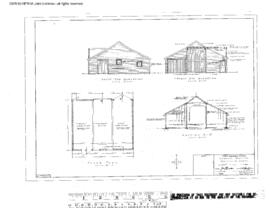 Great Northern Engineering Drawing, Ice House at Somers, Montana, 1951