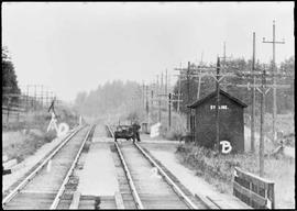 Northern Pacific station at Evaline, Washington, circa 1927.