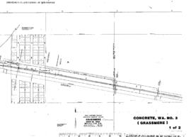 Plat Map of Great Northern Facilities at Concrete/Grassmere, Washington, 1964