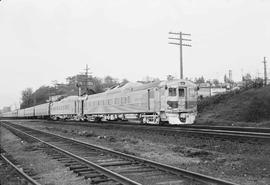 Northern Pacific passenger train number 407 at Tacoma, Washington in 1962.