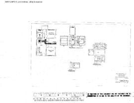 Great Northern Engineering Drawing, Yard Office at Interbay, Washington, 1953