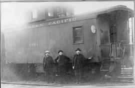 Northern Pacific Railroad Wood Caboose Number 1151, circa 1910.